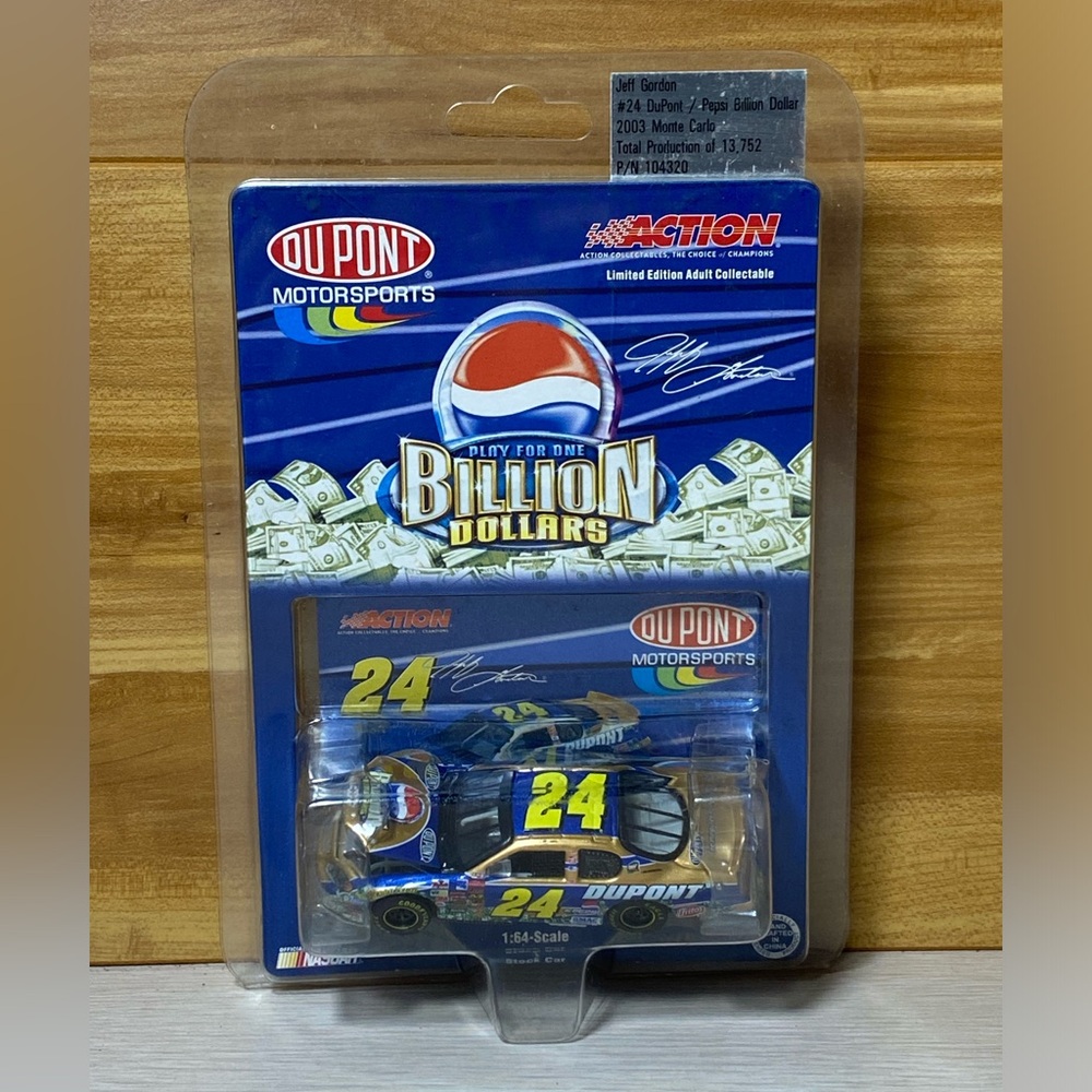 Jeff Gordon 2003 #24 Dupont-Pepsi Billion Dollar-1:64 Scale Car Limited Edition